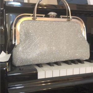 New !!!  Rhinestone Clutch Purses for Women Bling Evening Bag